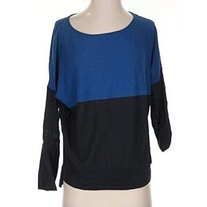 Vince colorblock blue and black sweater